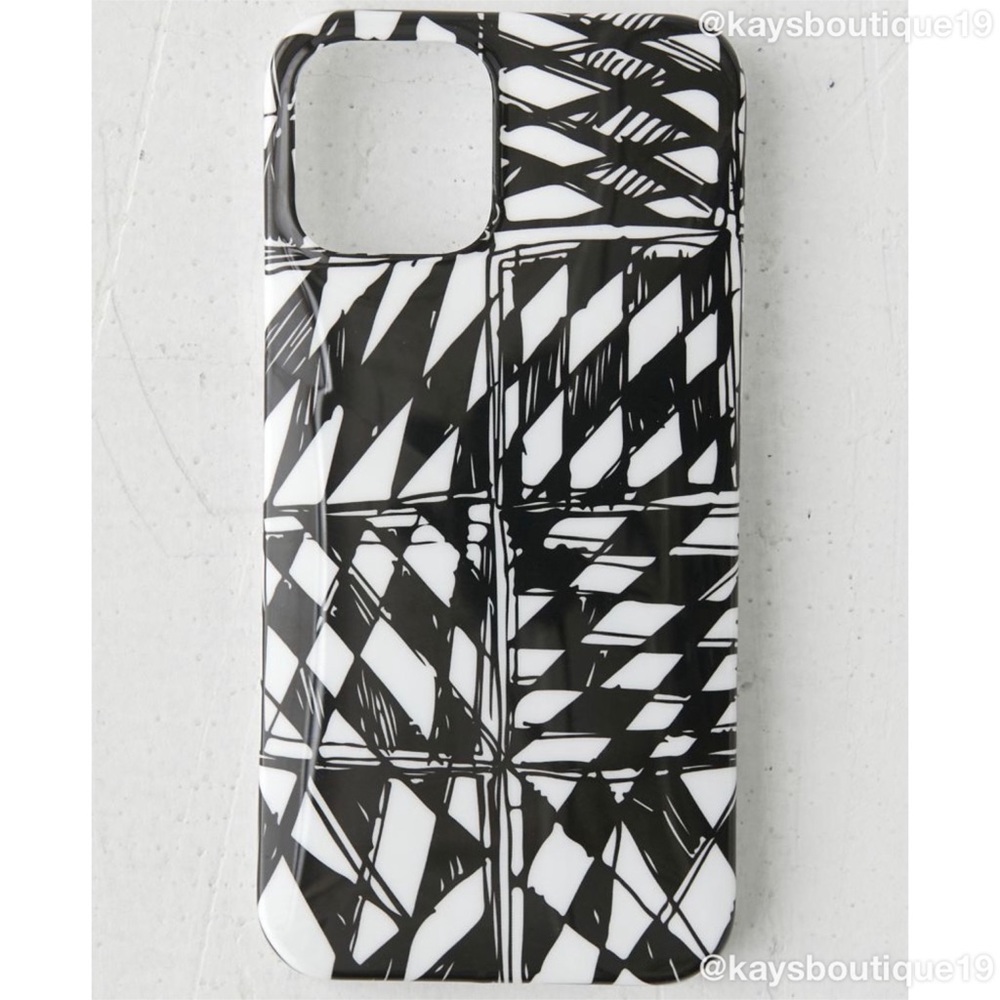 NIB UO Black & White Scribble iPhone Cases